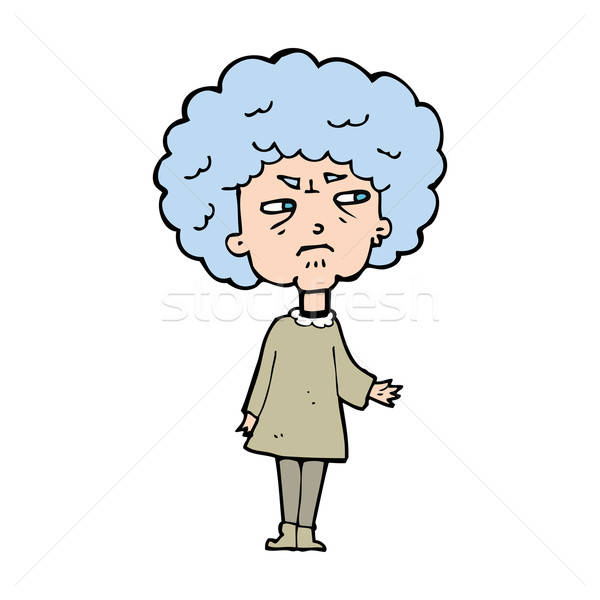 600x600 Cartoon Old Lady Vector Illustration Lineartestpilot ( 4831177