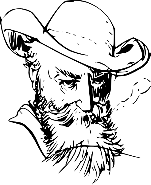 492x600 Old Mans Face Clip Art Free Vector 4vector