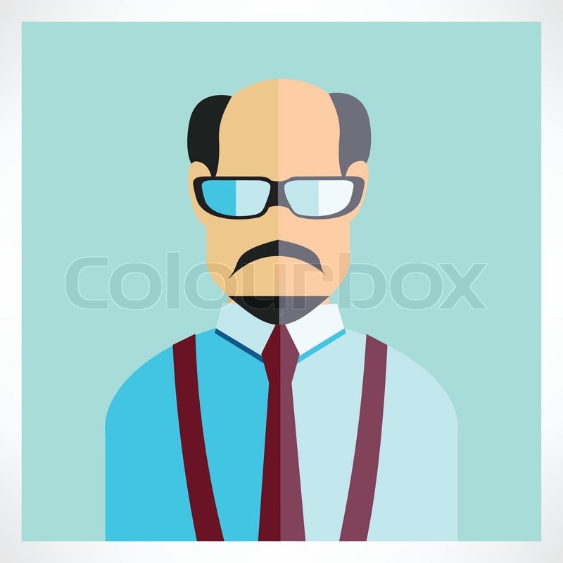 800x800 Old Man Flat Icons Collection Stock Vector Colourbox