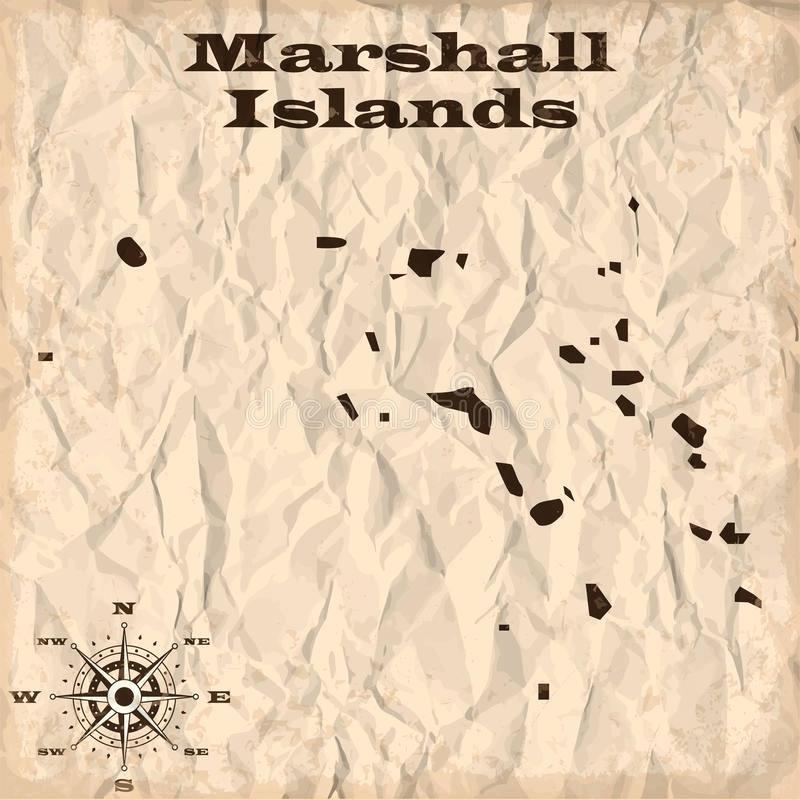 800x800 Islands Old Map With Grunge And Crumpled Paper Vector Illustration