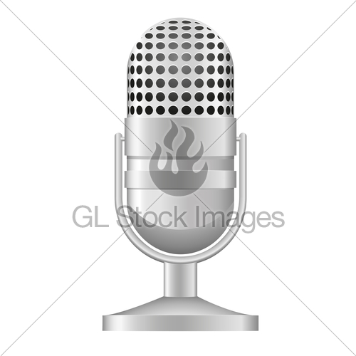 500x500 Old Microphone Vector Illustration Gl Stock Images