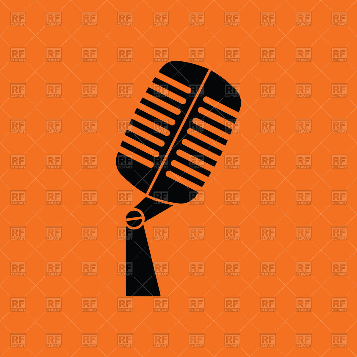 1200x1200 Retro And Modern Microphones Vector Image Vector Artwork Of