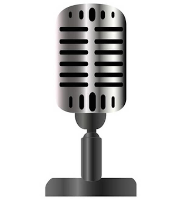 600x660 Vintage Microphone Vector Image 123freevectors