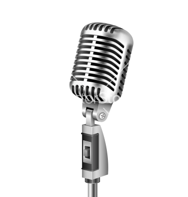 380x400 Vintage Microphone Vector Clipart Panda