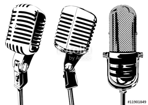 500x357 Old Microphone Stock Image And Royalty Free Vector Files On