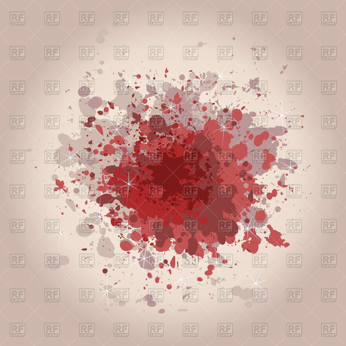 1200x1200 Red Stain On Old Paper Vector Image Vector Artwork Of