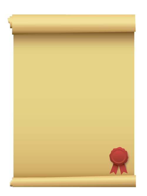 500x668 Wax Seal With Old Paper Vector Background 01 Free Download
