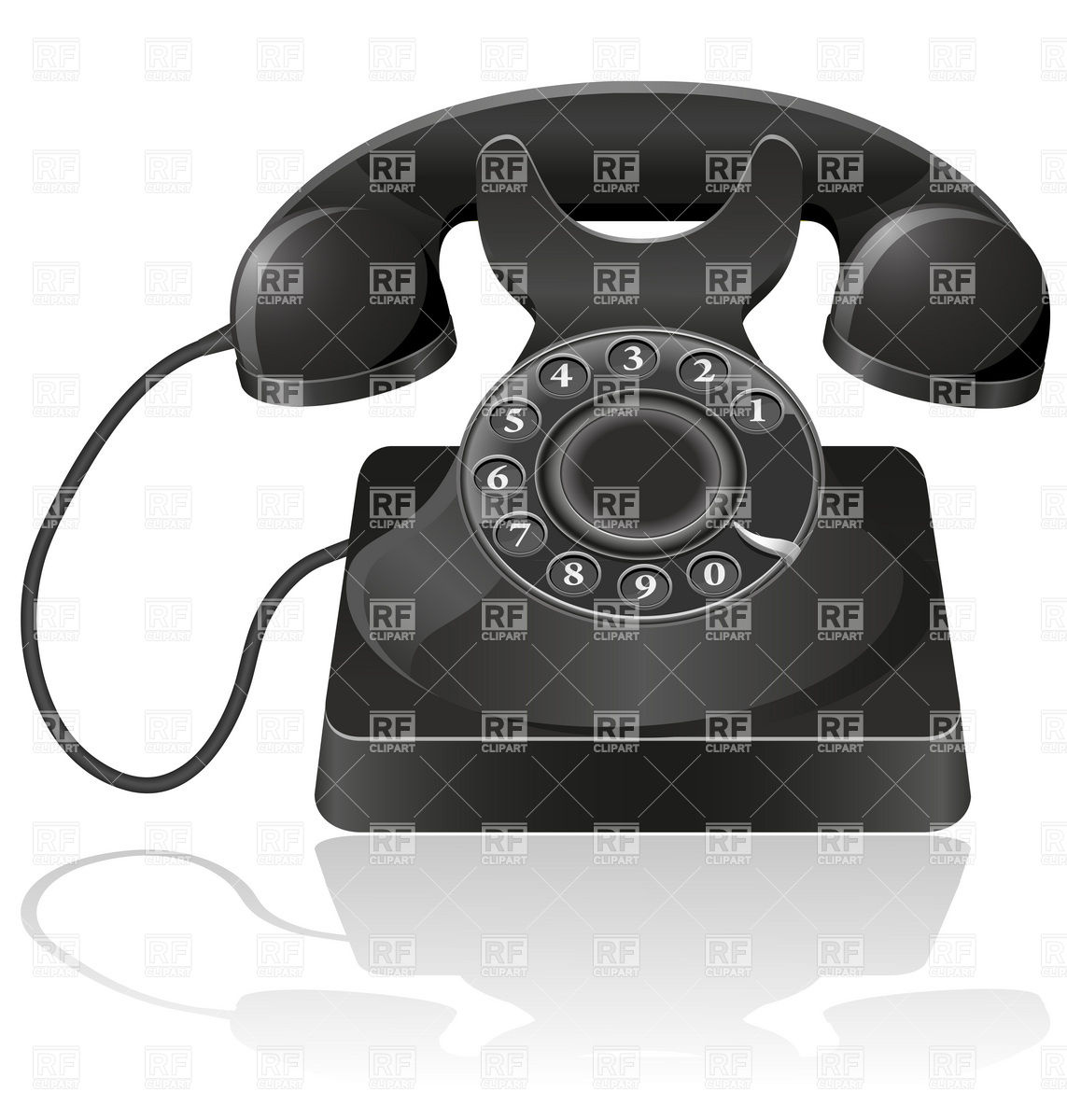 1143x1200 Old Phone Vector Image Vector Artwork Of Objects Konturvid