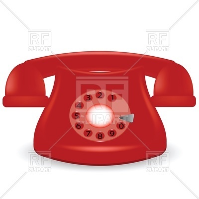 400x400 Old Red Phone Vector Image Vector Artwork Of Objects Valeo5