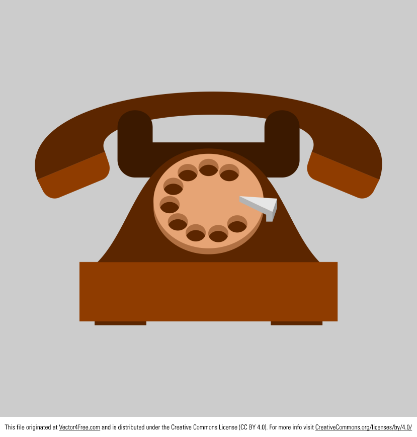 829x869 Free Vector Old Telephone Icon