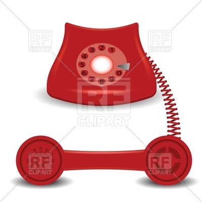 400x400 Old Red Phone Vector Image Vector Artwork Of Objects Valeo5