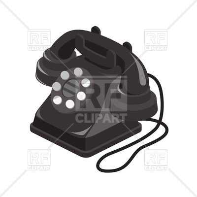 400x400 Black Old Telephone Vector Image Vector Artwork Of Objects
