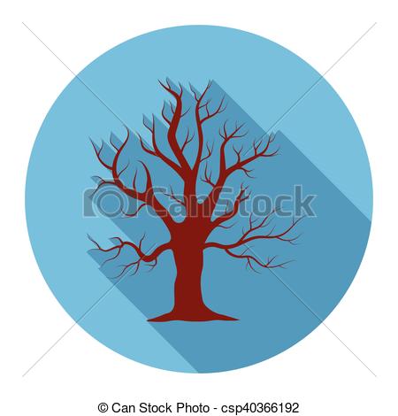 450x470 Old Tree Vector Icon In Flat Style For Web. Old Tree Vector