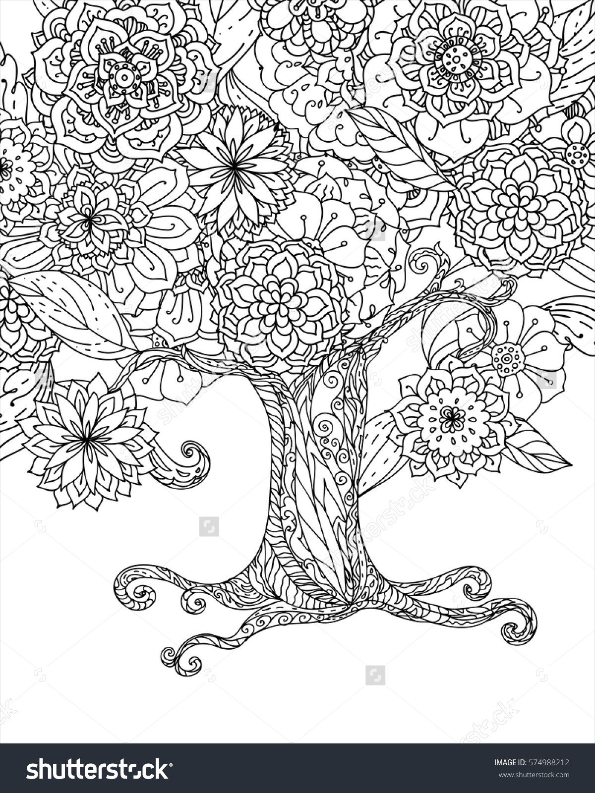 1200x1600 Forest Tree Isolated, Big Old Tree. Vector Detailed Artwork