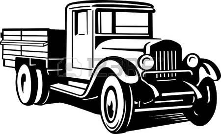 450x274 Old Truck Stock Vector Illustration And Royalty Free Old Truck
