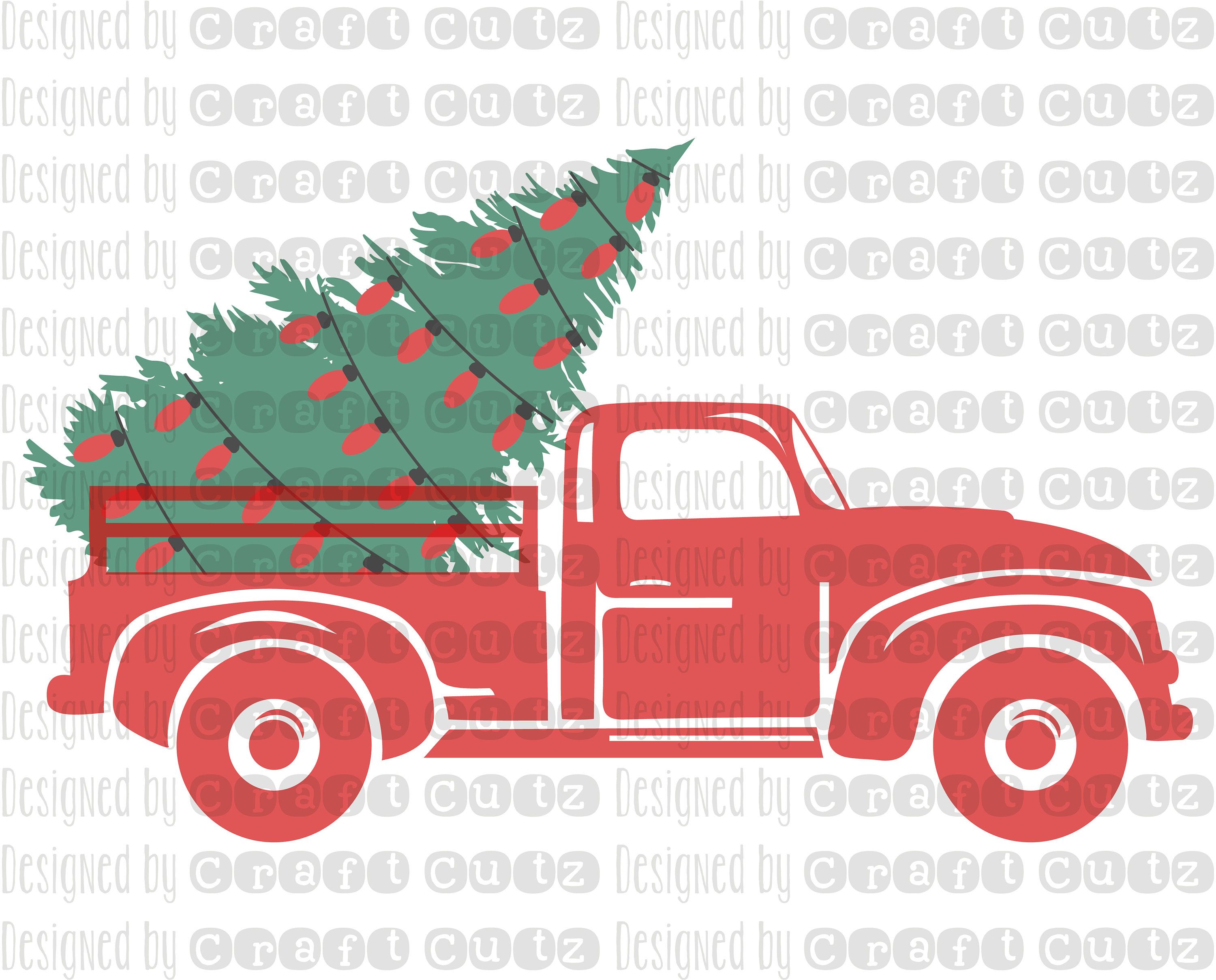 3000x2418 Christmas Tree Farm Truck With Lights