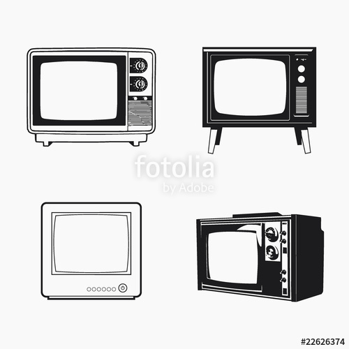 500x500 Old Tv 01 Stock Image And Royalty Free Vector Files On Fotolia