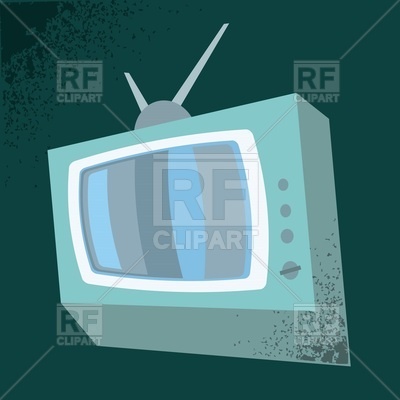 400x400 Retro Style Old Tv Vector Image Vector Artwork Of Objects