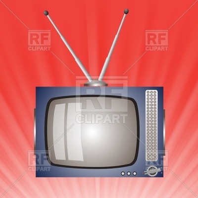400x400 Old Tv Set Vector Image Vector Artwork Of Objects Valeo5