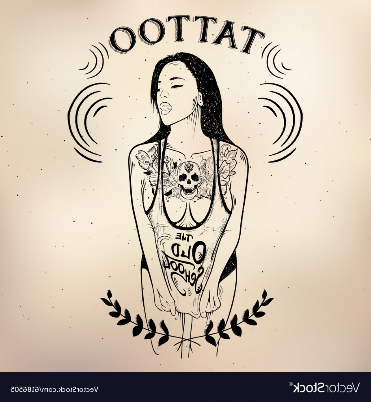 1198x1296 Girl Skull Vector Art Rongholland