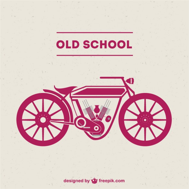 626x626 Old School Motorcycle Free Vector Vector Free Vector Download In