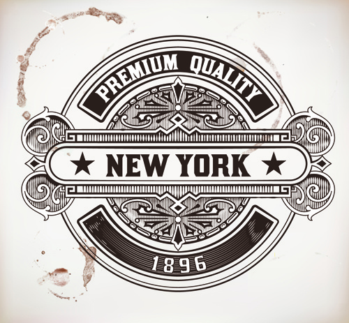 500x463 Old Vintage Labels Vector Set Free Vector In Encapsulated