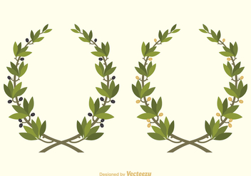 352x247 Olive Wreath Vector Set Free Vector Download 356357 Cannypic