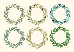 285x200 Olive Wreath Free Vector Graphic Art Free Download (Found 1,447