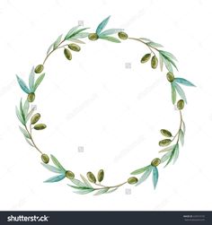 236x251 Collection Of Olive Branch Wreath Drawing High Quality, Free