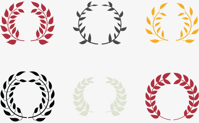 650x400 Olive Branch Wreath Vector Illustration, Olive Branch Wreath