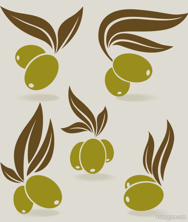 600x707 4 Designer Olive 06 Vector Material