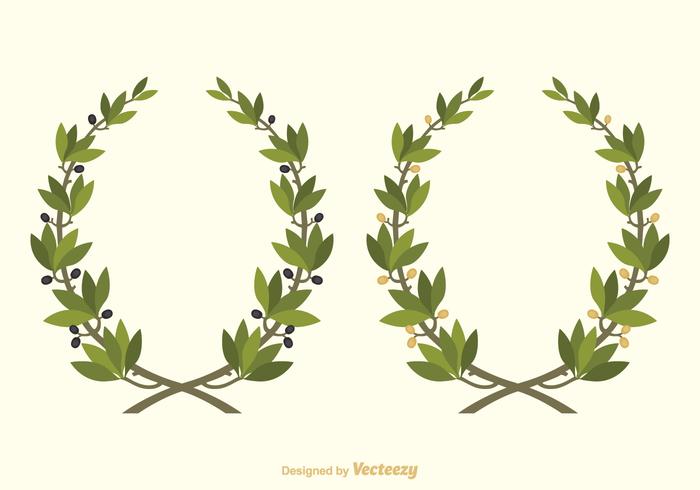 700x490 Vector Olive Wreath