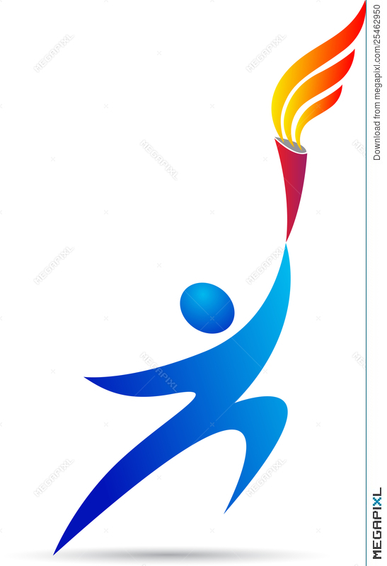 547x800 Olympic Torch Illustration 25462950