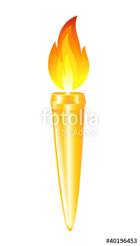 285x500 Olympic Torch. Vector Illustration Stock Image And Royalty Free