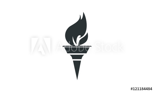 500x300 Olympic Torch Vector