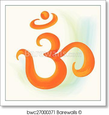 362x382 Art Print Of Om Symbol Barewalls Posters Amp Prints Bwc27000371