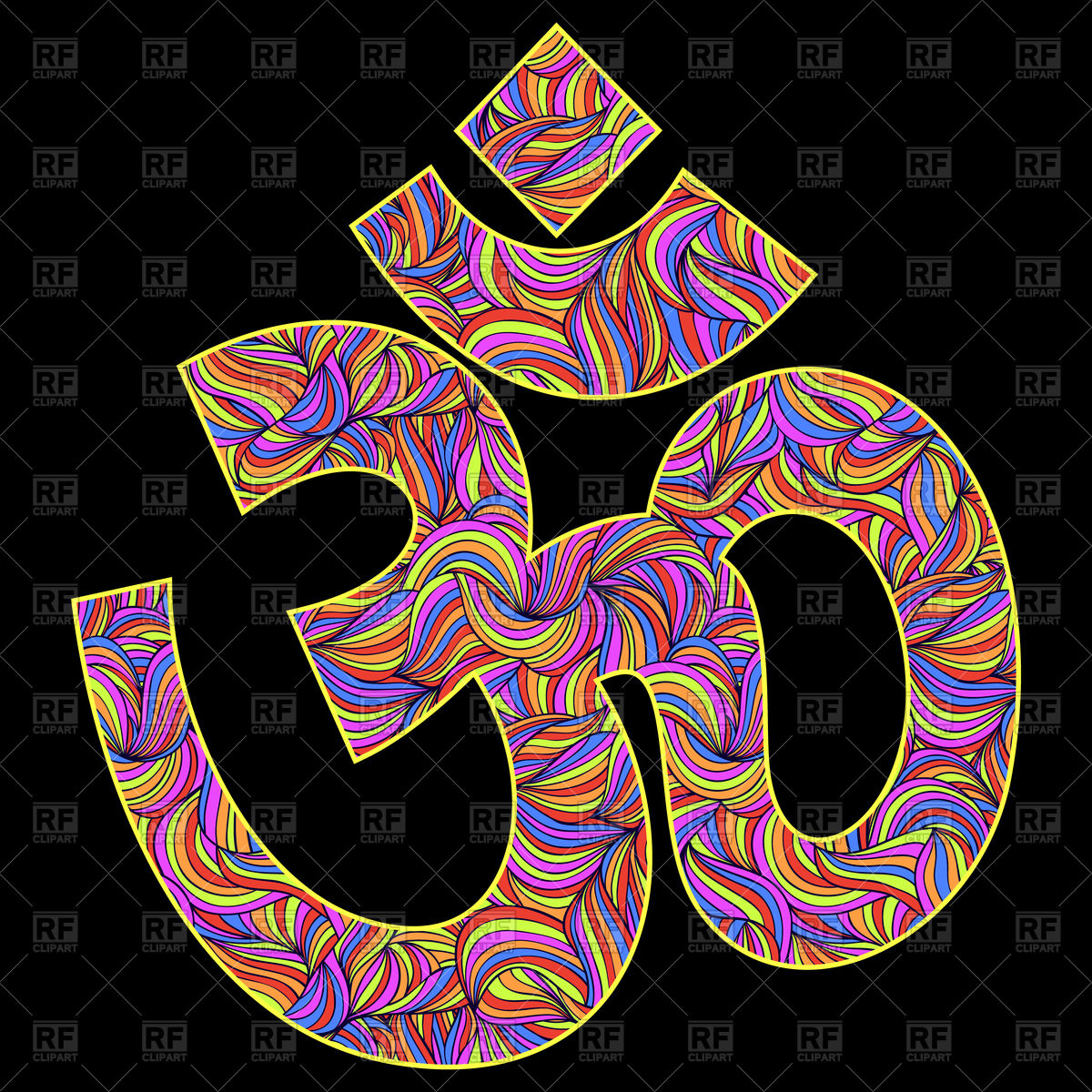 1200x1200 Om Symbol Vector Image Vector Artwork Of Signs, Symbols, Maps