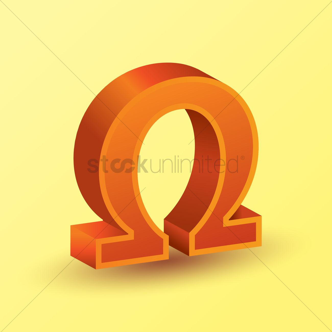 1300x1300 Omega Symbol Vector Image