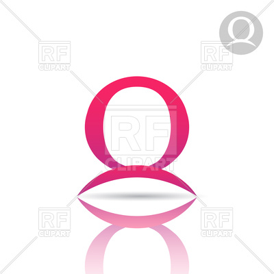 400x400 Pink Omega Sign Vector Image Vector Artwork Of Signs, Symbols