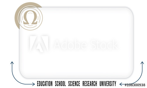 500x300 Vector Box To Fill Your Text And Omega Symbol