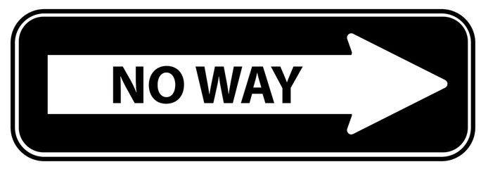 684x240 One Way Sign