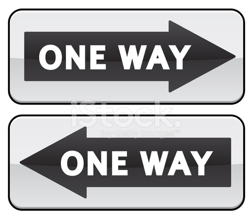 508x440 One Way Traffic Sign Stock Vector