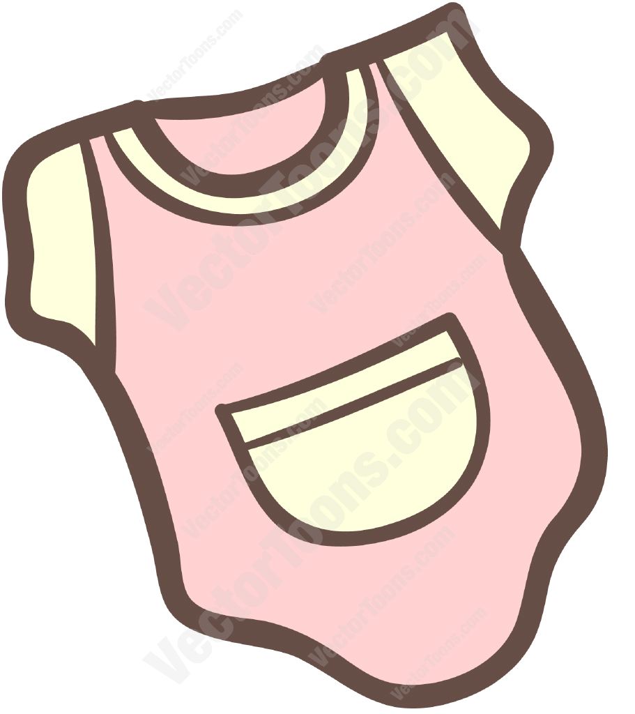 911x1024 Pink Baby Onesie Clipart By Vector Toons