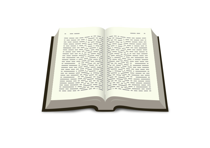 800x566 Open Book Free Vector Illustration