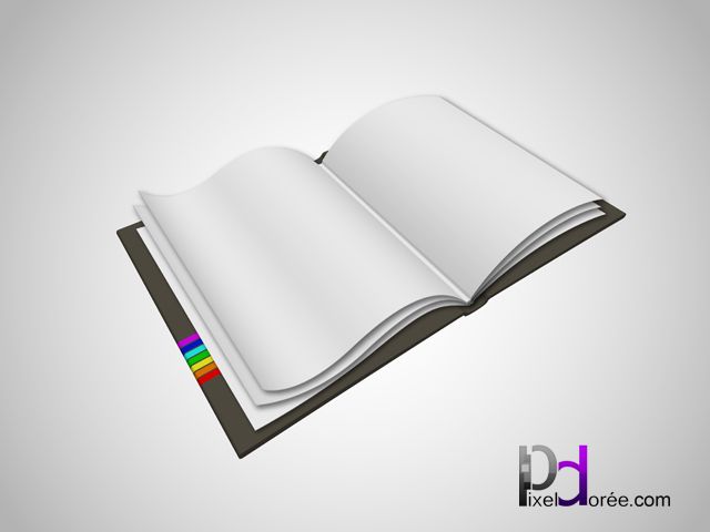 640x480 3d Open Book Vector Freebie Graphic Designing Freebies