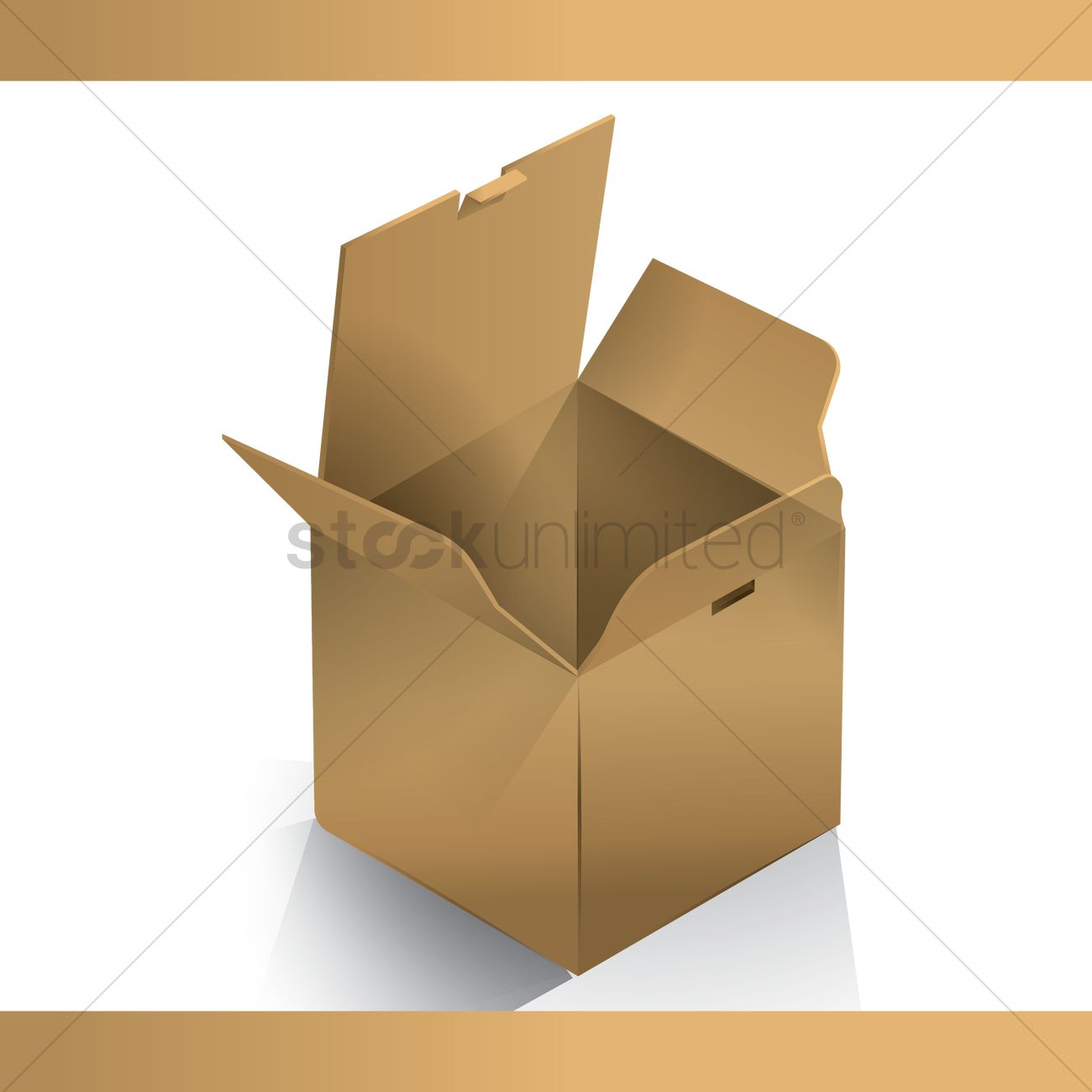 1300x1300 Open Box Vector Image