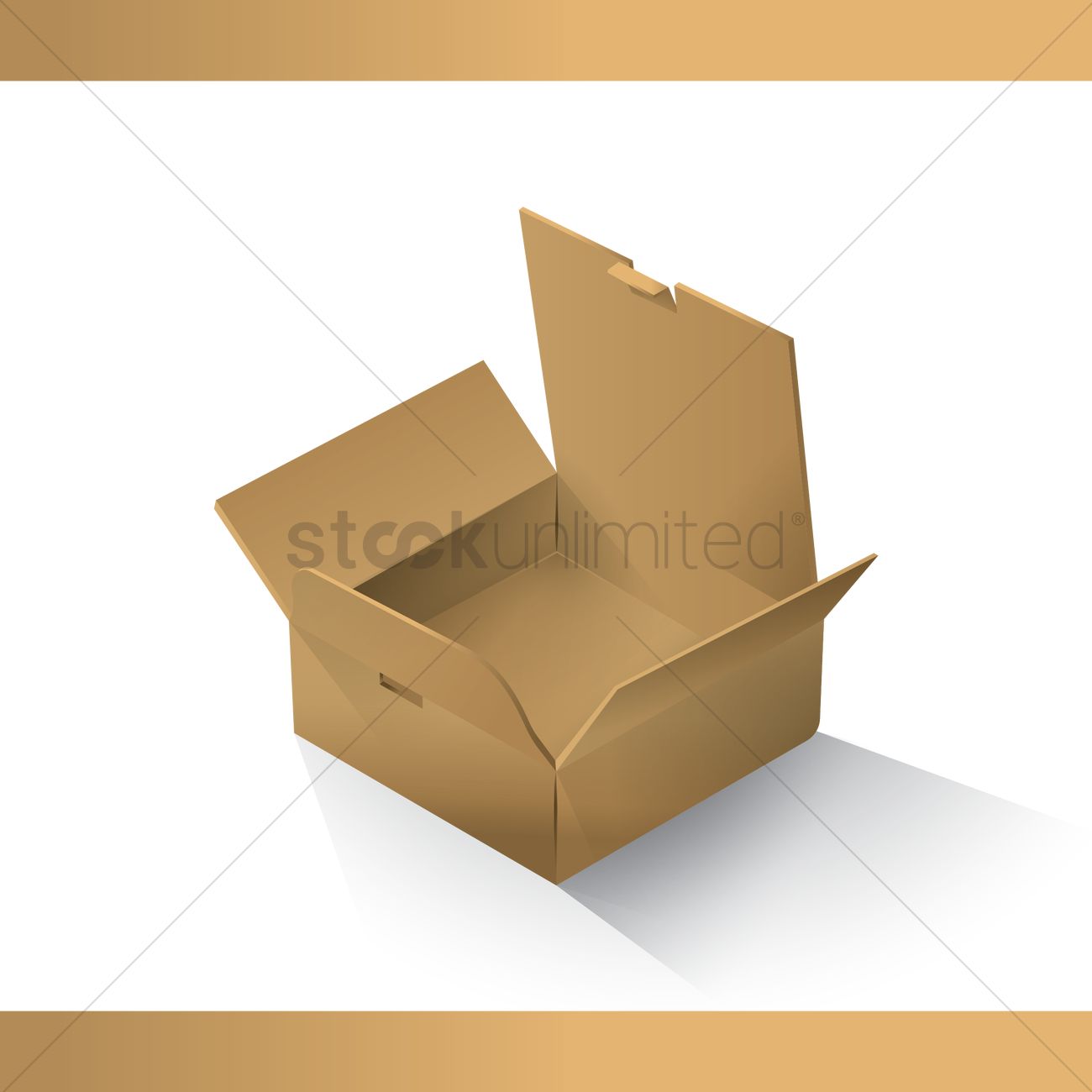 1300x1300 Open Box Vector Image