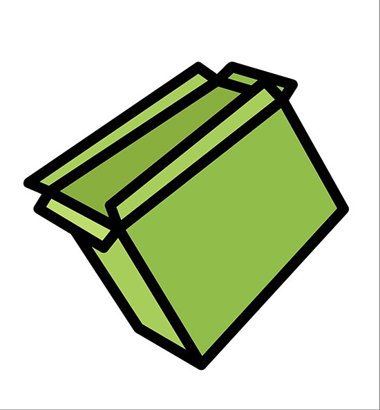 550x593 Download Free Cartoon Open Box Vector Illustration