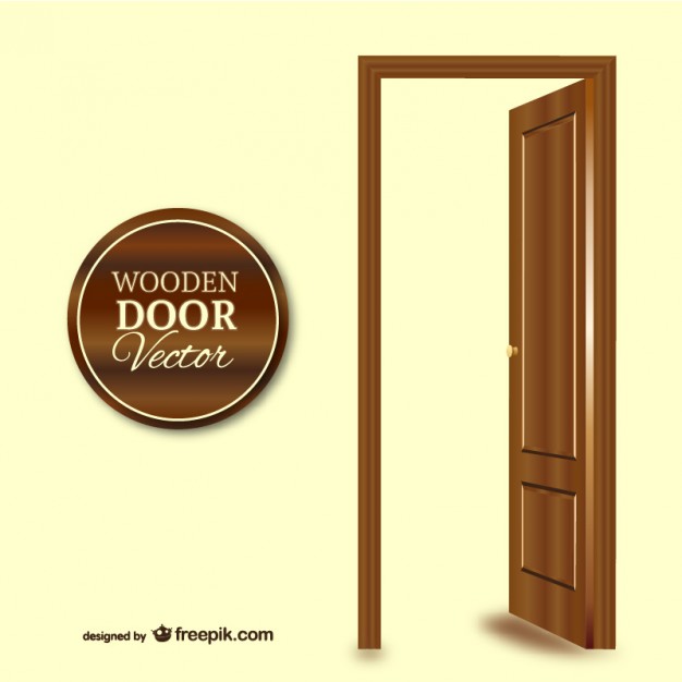 626x626 Wooden Door Vector Free Download