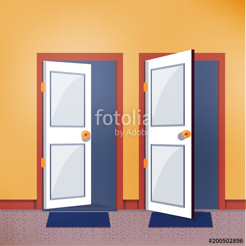 500x500 Close And Open Door